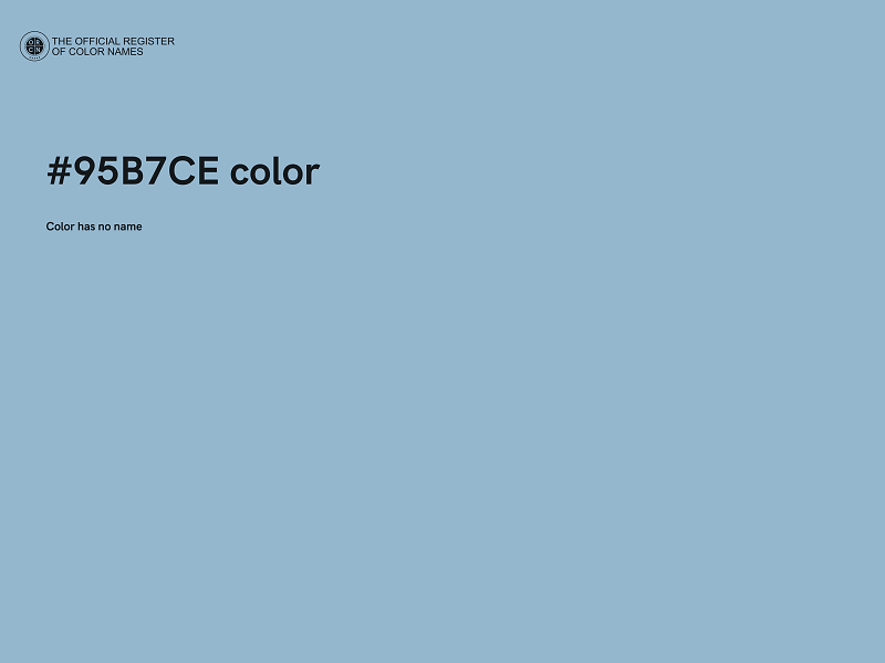 #95B7CE color image