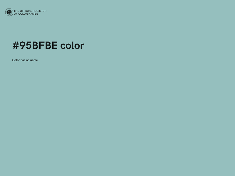 #95BFBE color image