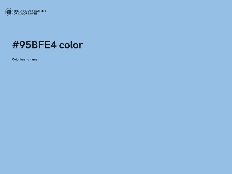 #95BFE4 color image