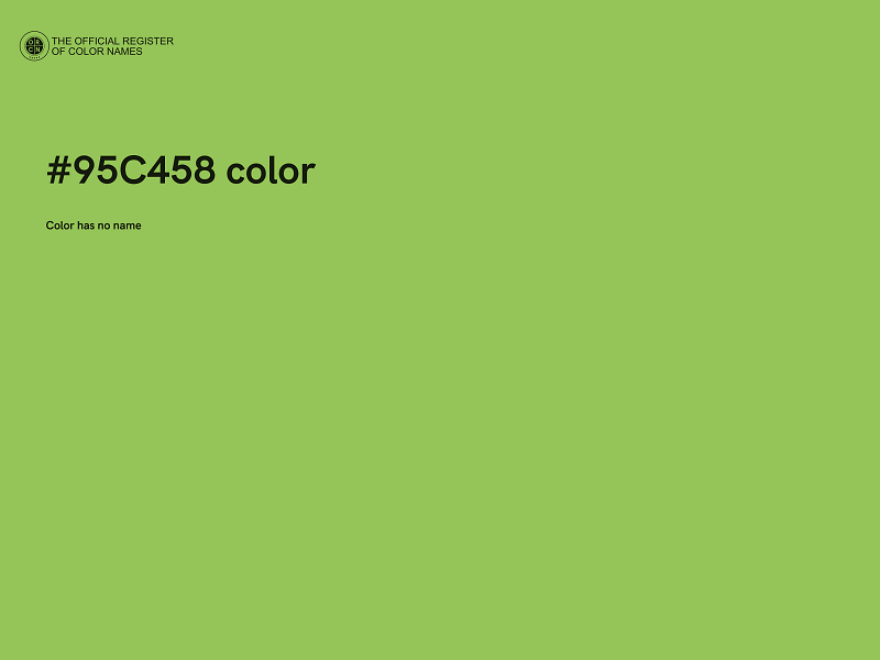 #95C458 color image