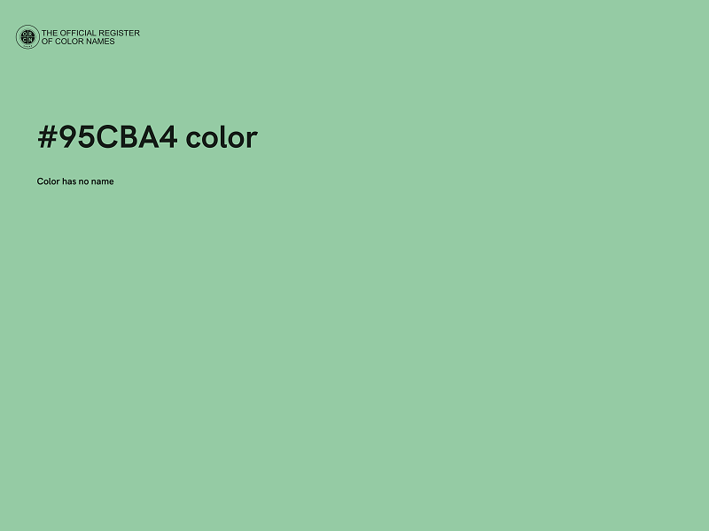 #95CBA4 color image