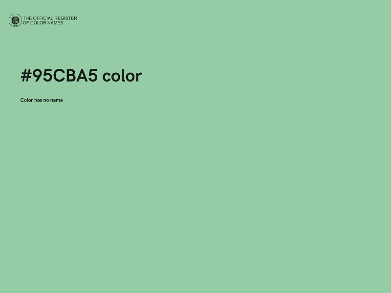 #95CBA5 color image