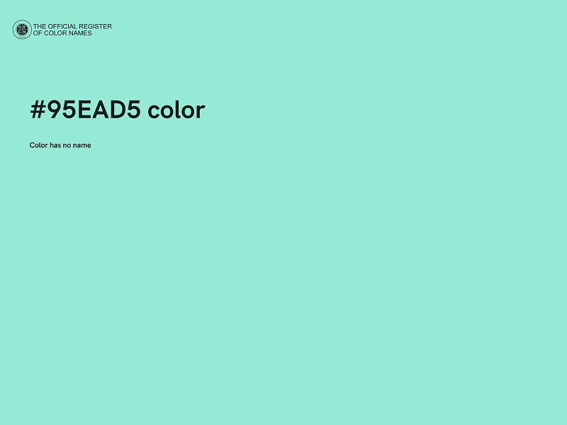 #95EAD5 color image