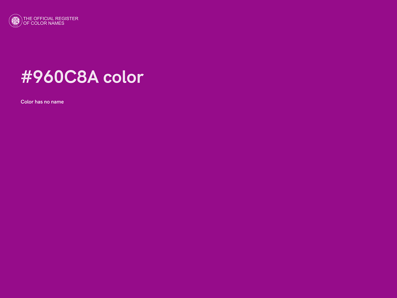 #960C8A color image