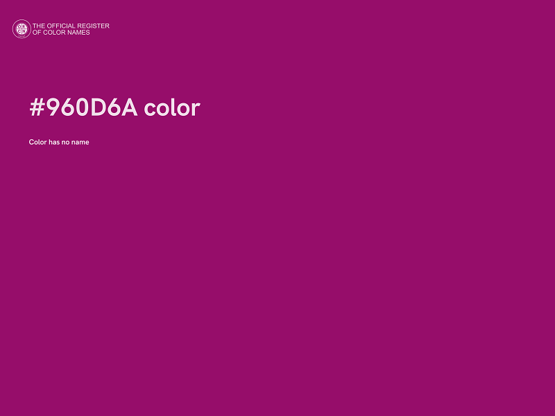 #960D6A color image