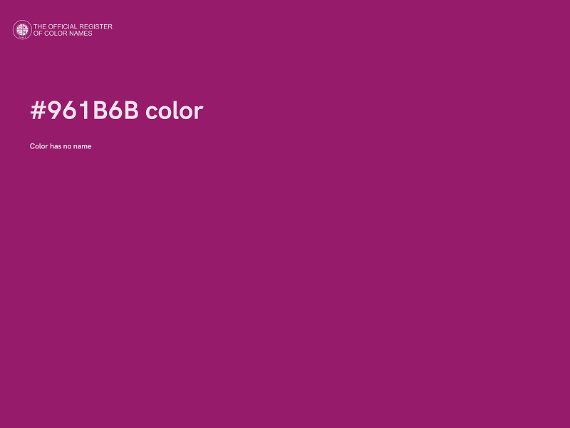 #961B6B color image