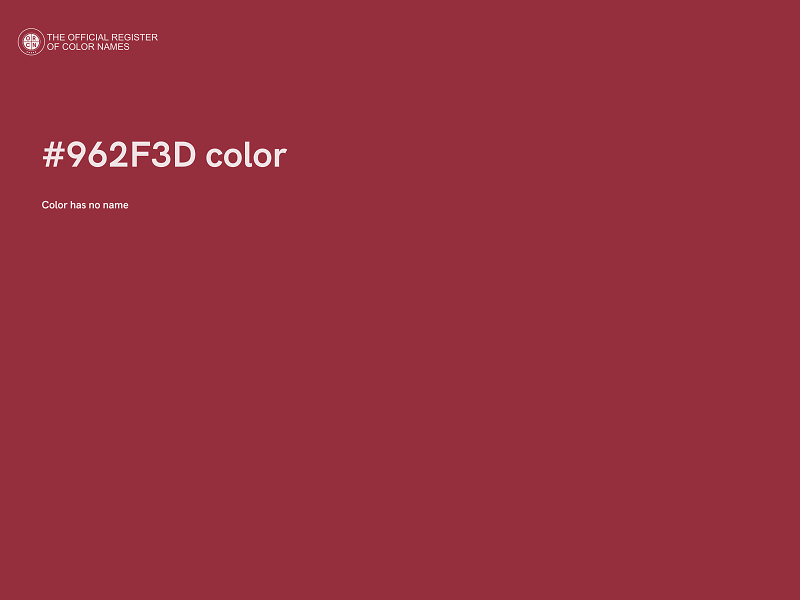 #962F3D color image