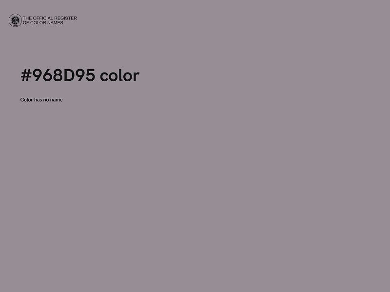 #968D95 color image