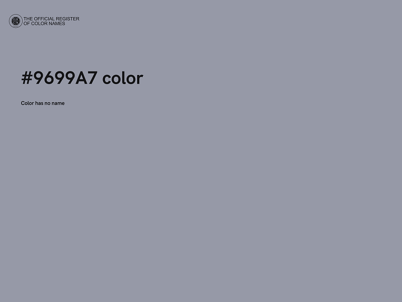 #9699A7 color image