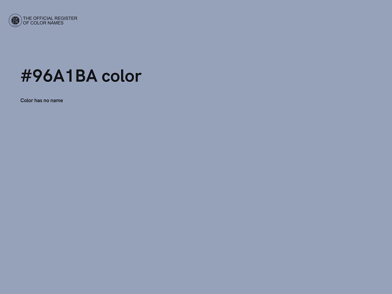 #96A1BA color image