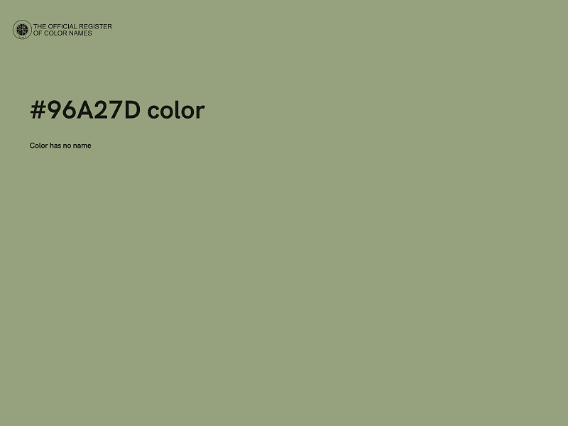 #96A27D color image