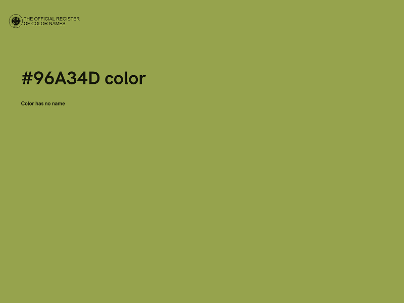 #96A34D color image