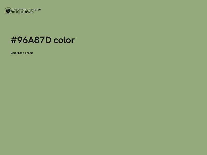 #96A87D color image