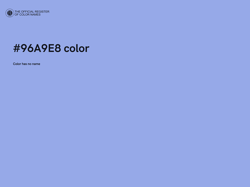 #96A9E8 color image