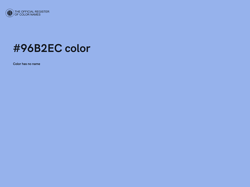 #96B2EC color image