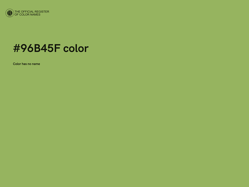 #96B45F color image