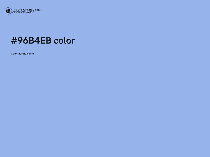 #96B4EB color image