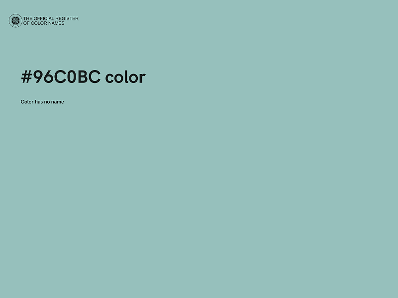 #96C0BC color image