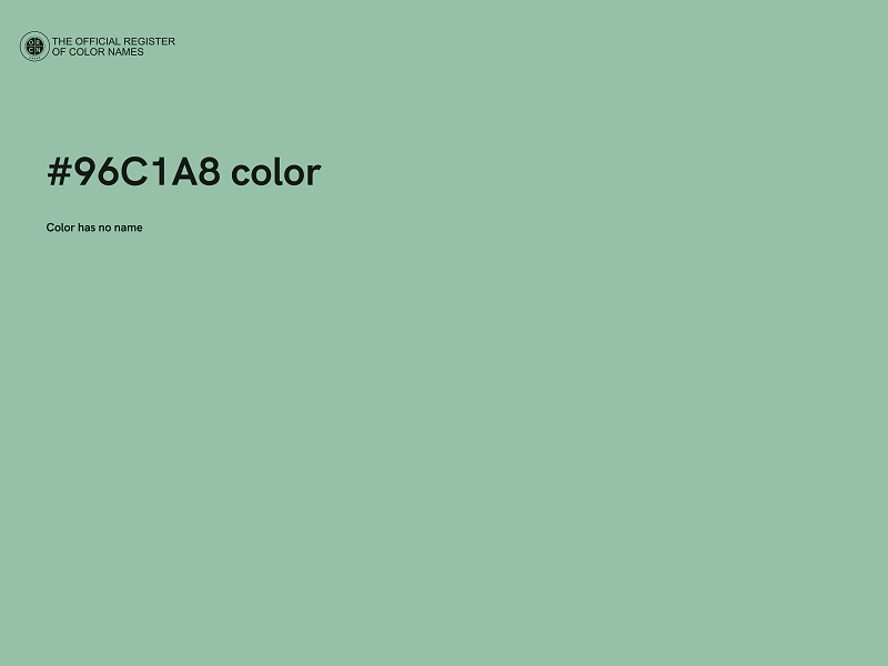 #96C1A8 color image