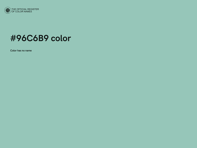 #96C6B9 color image