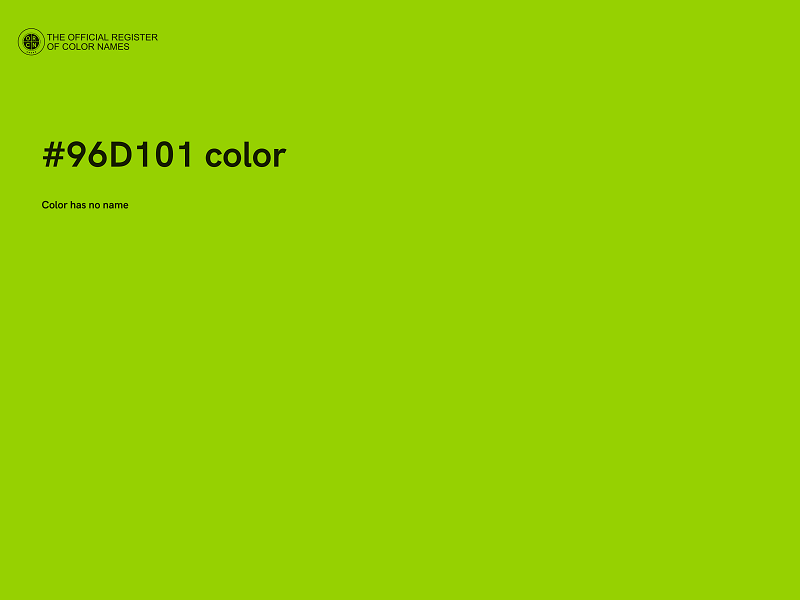 #96D101 color image