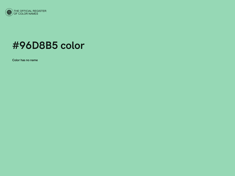 #96D8B5 color image