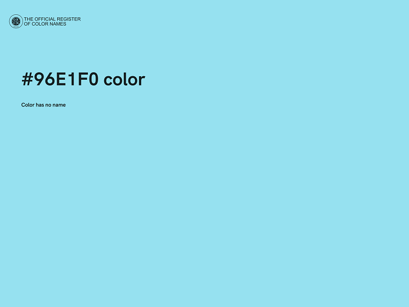 #96E1F0 color image