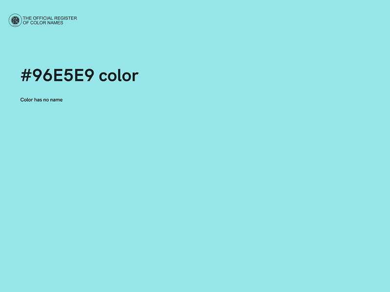 #96E5E9 color image