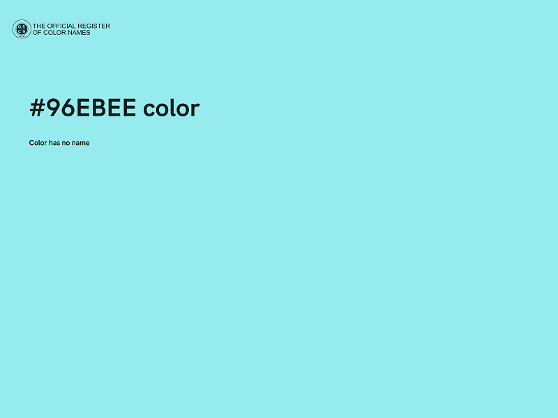 #96EBEE color image