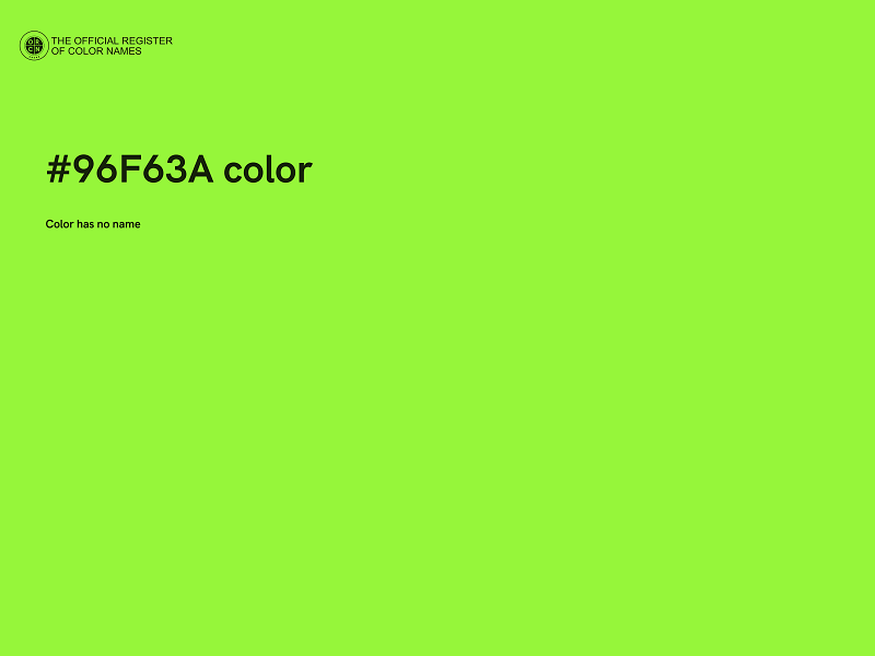 #96F63A color image