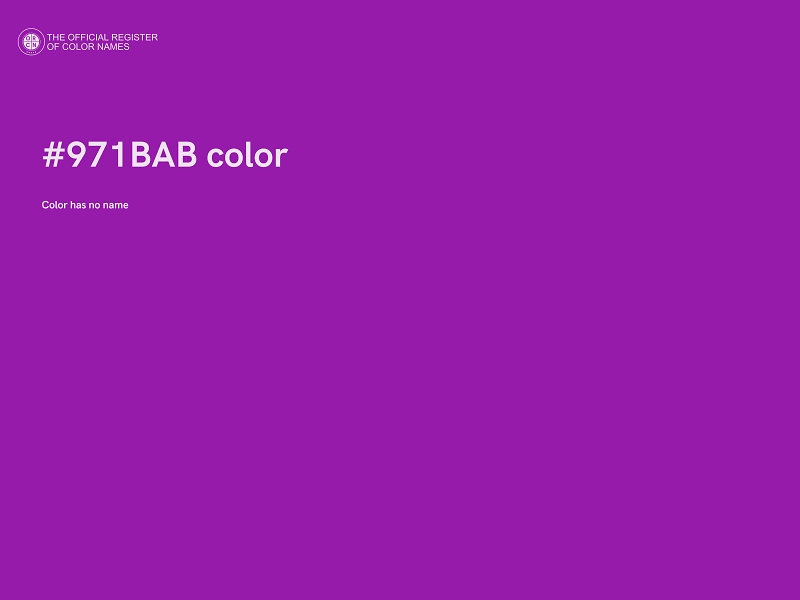 #971BAB color image