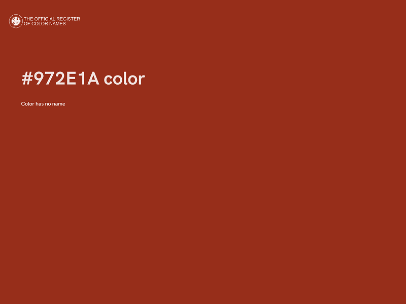 #972E1A color image