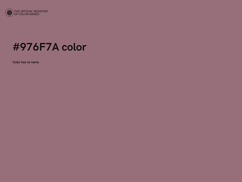 #976F7A color image