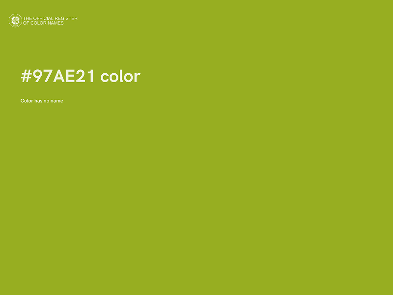 #97AE21 color image