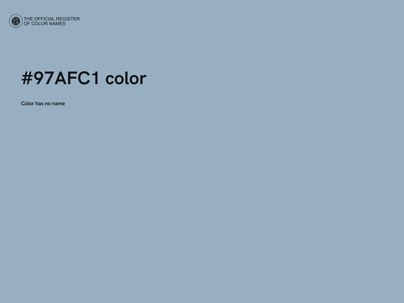 #97AFC1 color image