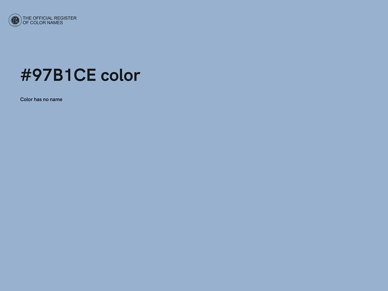 #97B1CE color image