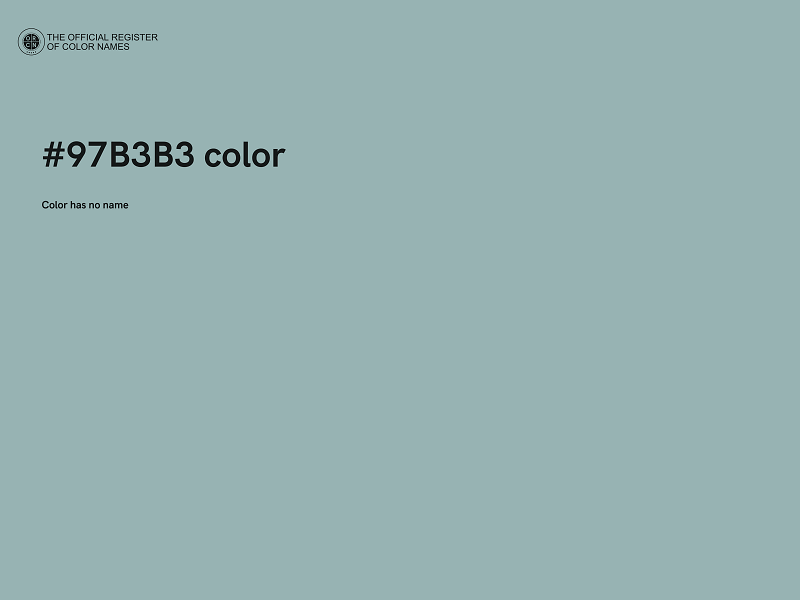 #97B3B3 color image