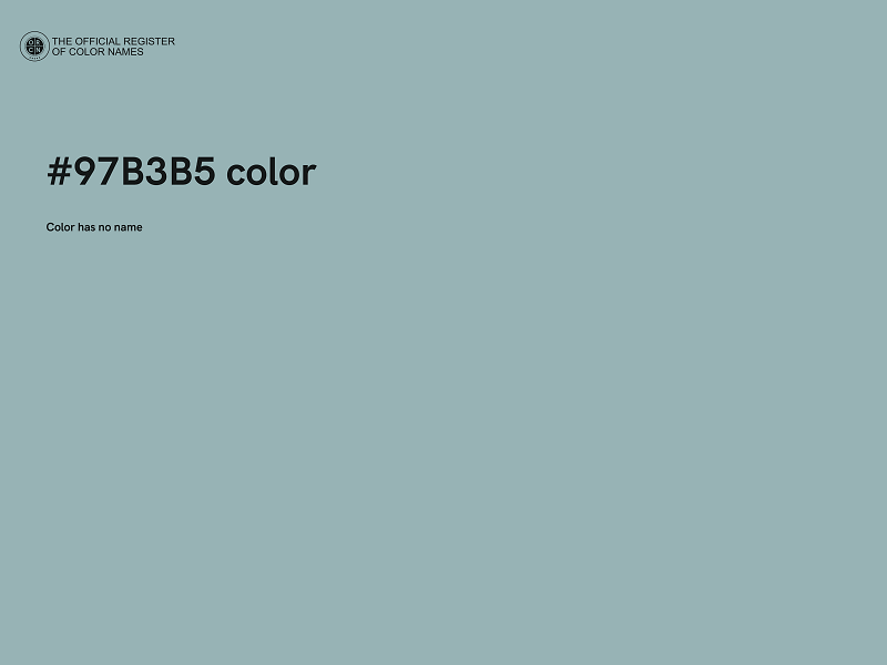 #97B3B5 color image