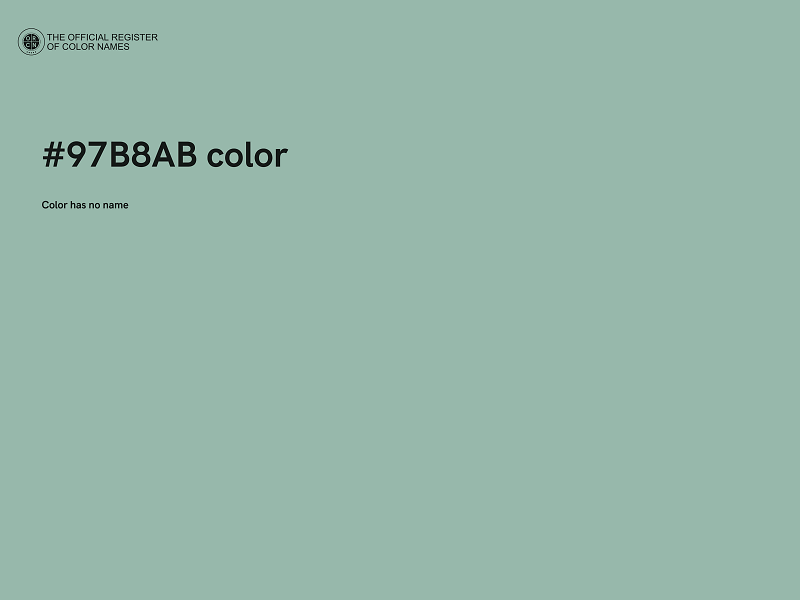 #97B8AB color image