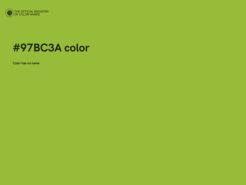 #97BC3A color image