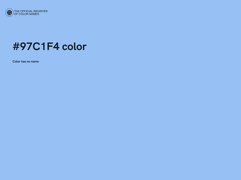 #97C1F4 color image