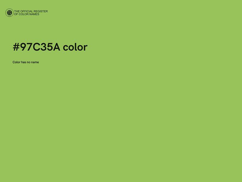 #97C35A color image