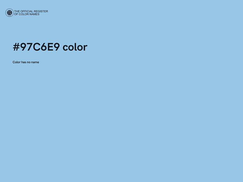 #97C6E9 color image