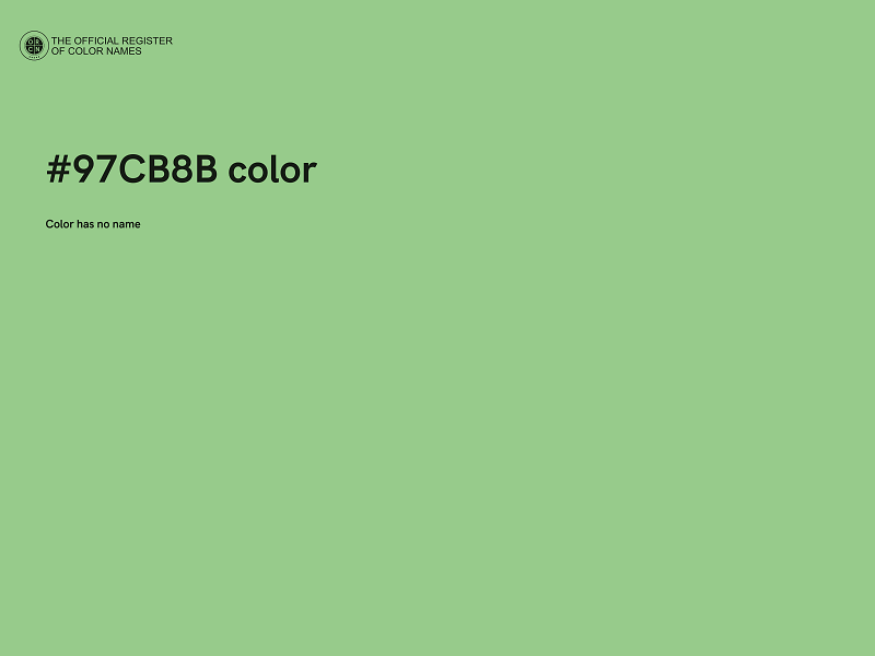 #97CB8B color image