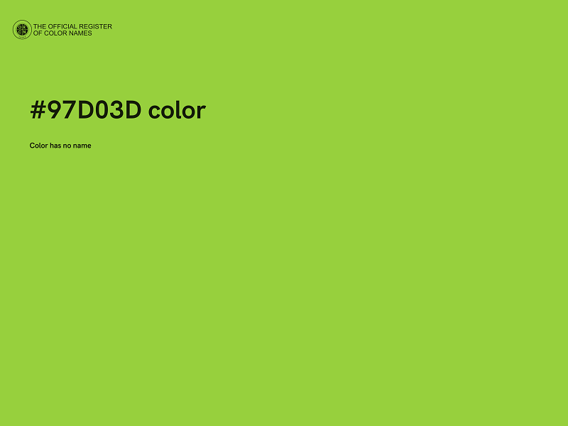 #97D03D color image