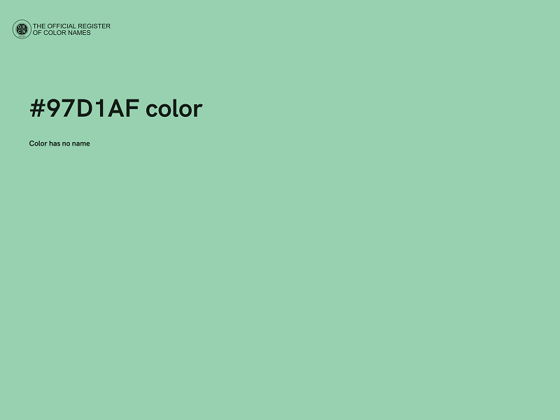 #97D1AF color image