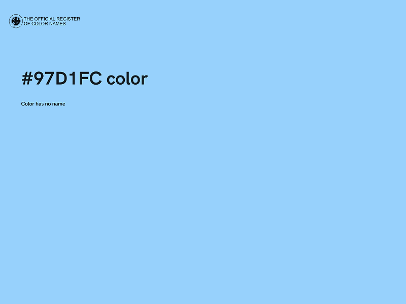 #97D1FC color image