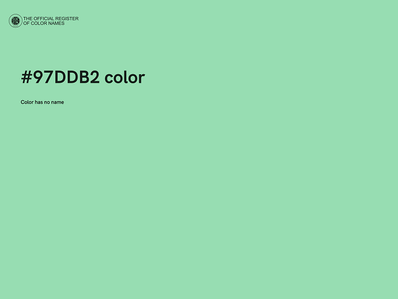 #97DDB2 color image