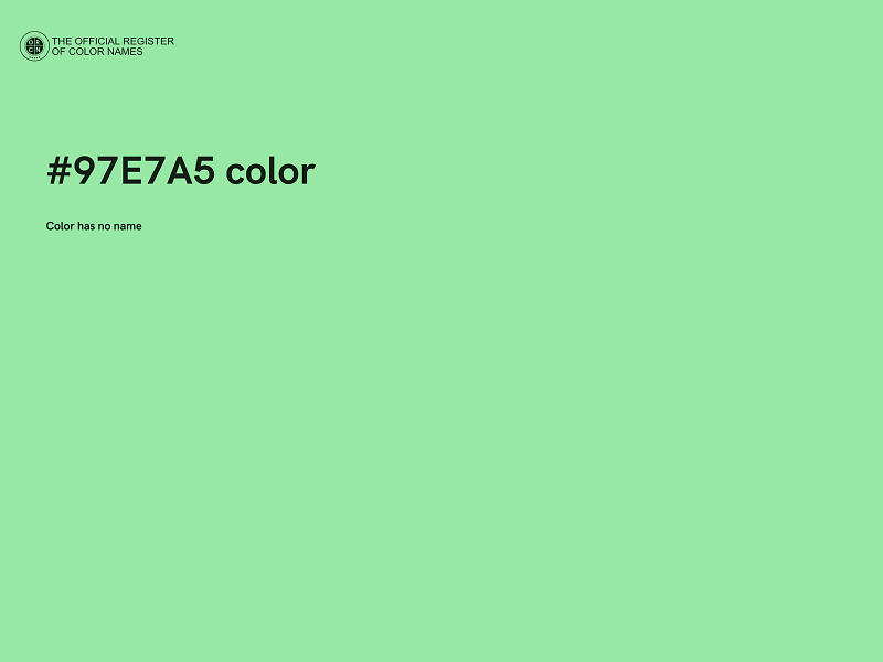 #97E7A5 color image