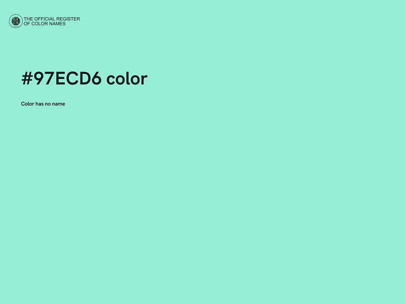 #97ECD6 color image